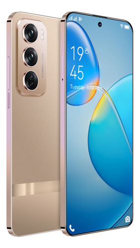 Dual Sim Reno 12 Pro 2025 Última El Más Popular 5g Wifi Batería De Larga Duración 6.7 Pantalla Grande Celular Android 14 Smartphone 12gb Ram 512gb Rom Dorado