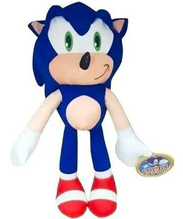 Imagen 2 de 4 de Peluche Sonic The Hedgehog - 45 Cm De Alto - Marca New Toy's
