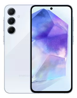 Teléfono celular Samsung Galaxy A55 5g, cámara triple de hasta 50 MP, pantalla 6.6, 128 GB, azul claro