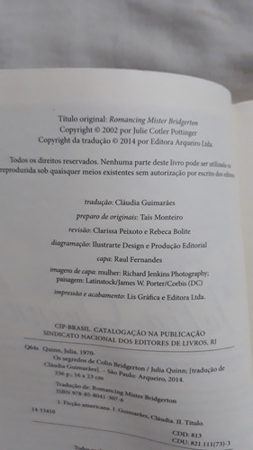 Livro Os Segredos De Colin Bridgerton Julia Quinn M27