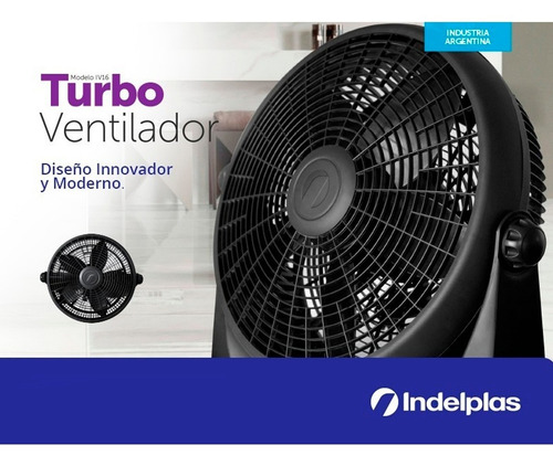 Imagen 4 de 4 de Combo 2 Ventiladores Indelplas 16 40,64 Cm Turbo Piso Pared