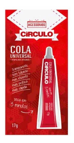 Cola Universal Círculo Kit Com 3 Unidades