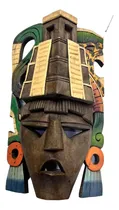 Comprar Máscara Madera Artesanía Maya Pirámide Chichen 40cm Tulum 