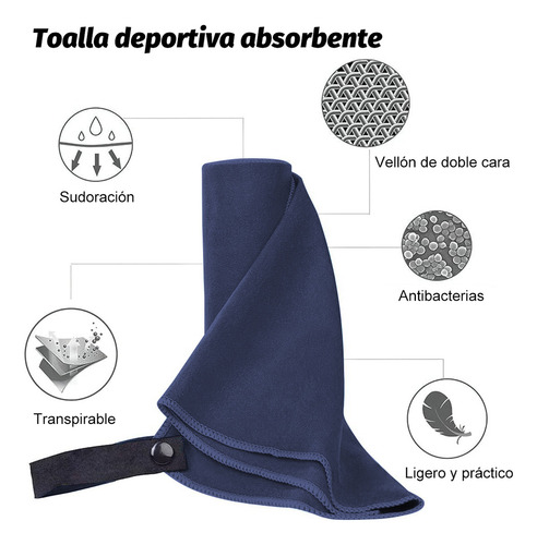 Toalla De Playa Y Deporte De Microfibra Y Secado Rápido,3pk