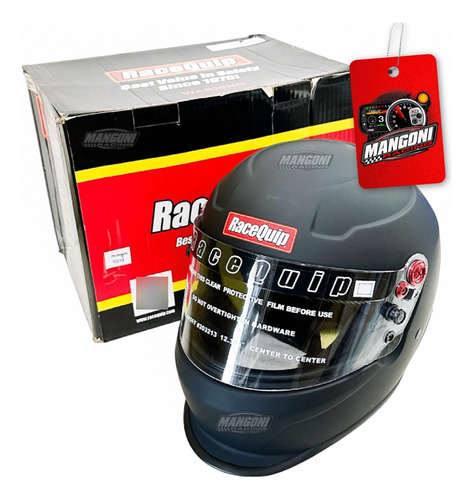 Capacete Racequip Homologado Sfi / Tamanho M - Preto Fosco