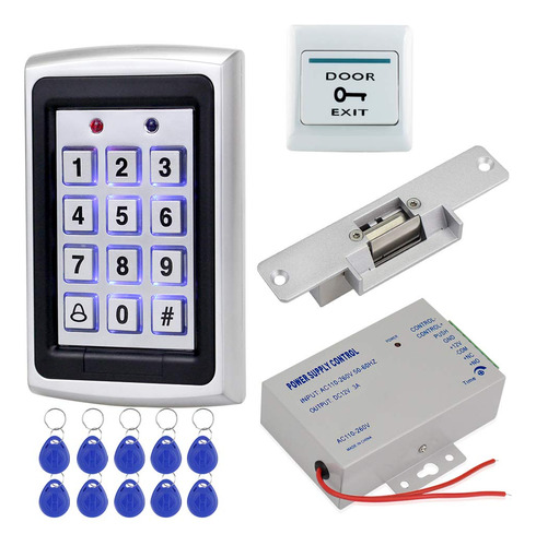 Kit De Sistema De Control De Acceso Para Puerta Hfeng Con Te