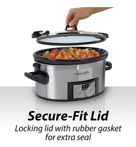 Crock-pot Sccpvl610-s-a - Olla De Cocción Lenta Programable Stainless Steel