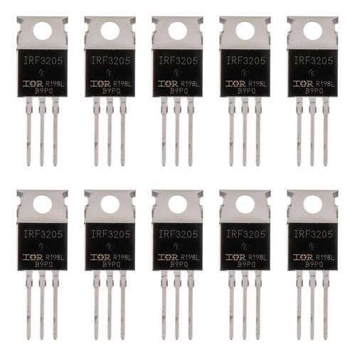 10pcs Irf3205 Mosfet Canal N 55v/110a To-220 - M186 Stock De