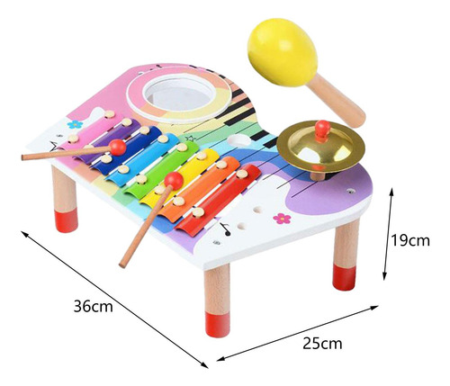 Conjunto Musical De Madera, Kits De Batería Para Niños