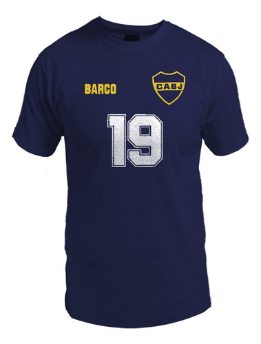 Remera De Boca Juniors /n 19/ Colo Barco / Futbol Argentino