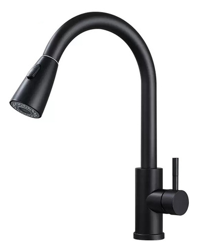 Llave Monomando Lavaplatos Extensible 2 Modos Cocina Niquel