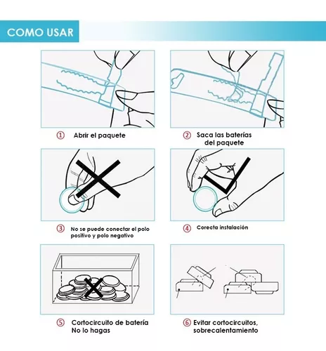 Cómo insertar baterías de botón