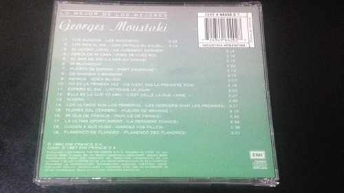 Georges Moustaki Lo Mejor De Los Mejores Cd Nuevo Cerrado