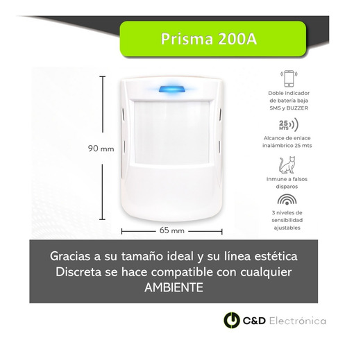 Kit 5 Alarma Domiciliaria Inalámbrico Gsm Hexacom Acudah210