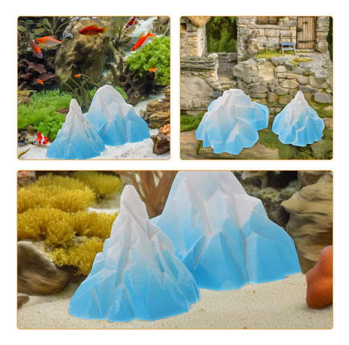Iceberg Para Pecera: Adorno Submarino Con Forma De Iceberg,