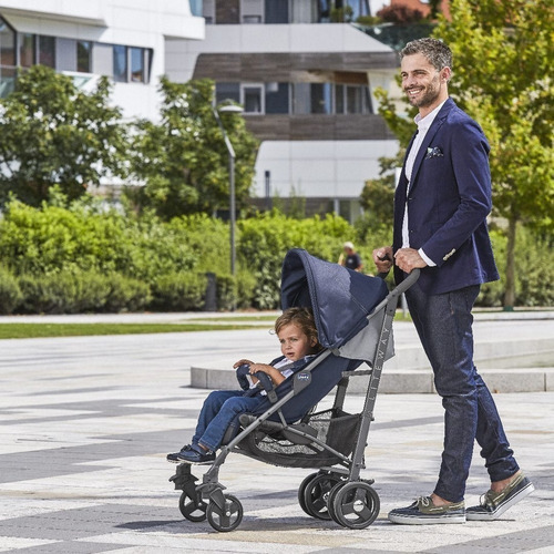 Silla de paseo Liteway 3, negro azabache, color chicco, color negro azabache, chasis, color gris