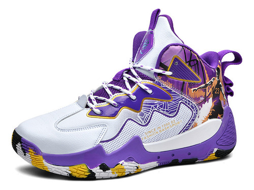 Zapatos De Baloncesto Altos Para Niños, Zapatos De Entrenamiento Deportivo De Cuero