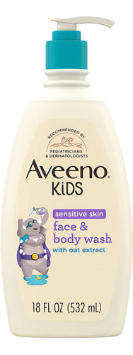 Aveeno Kids Gel D Baño Facial Y Corporal Piel Sensible 532ml