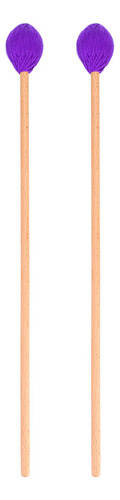 Juego De Mazos De Percusión, 1 Par De Mazos De Lana Para Tec