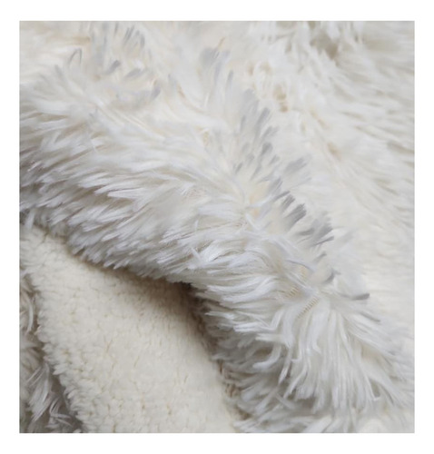 Edredon Nordico Corderito Pierre Cardin 1 1/2 Twin 160 X 230 Liso Marfil