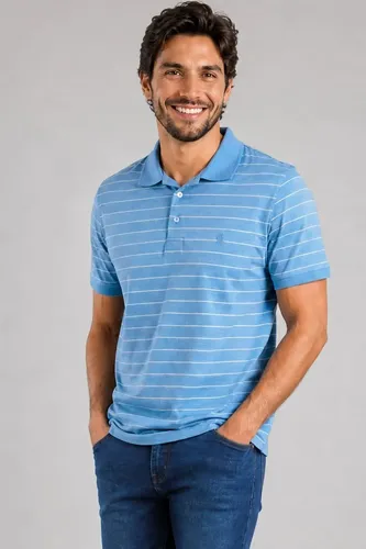 Polo Piquet Masculina Listrada Polo Wear - R$ 69,99