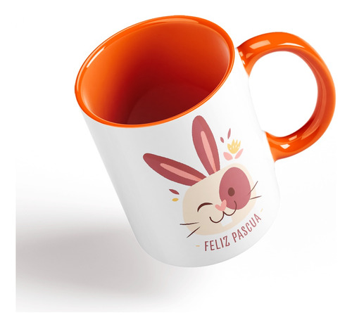 Tazón Taza Personalizada Feliz Pascua Colores Vol6.