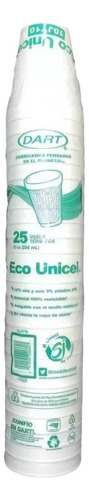 Pack 50 Vaso Unicel #10 Dart Termico 10oz/296ml Blanco