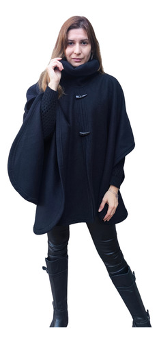 Poncho Polar Mujer Con Cuello Alto Calidad Premium