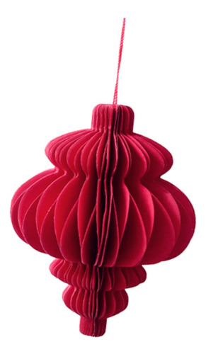 2 Adorno De Panal De De Navidad, Adorno De Panal De De Rojo
