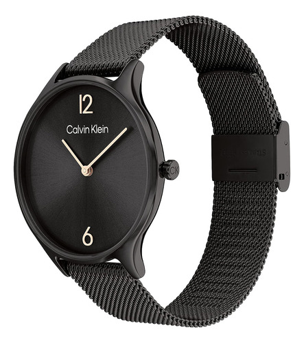 Calvin Klein Reloj De Pulsera De Cuarzo Chapado Iónico De