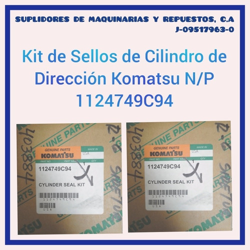 Kit De Sellos De Cilindro Se Dirección Komatsu N/p1124749c94