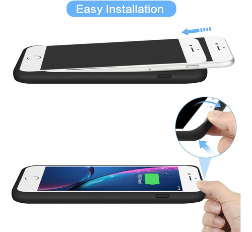 Chh Funda Con Batería For iPhone 6s Plus/6 Plus/7 Plus/8 Plu...
