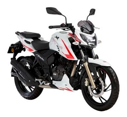 Imagen 2 de 25 de Moto Tvs Rtr 200 Fi 4v 2.0 Blanco Puesta En La Calle!!!!