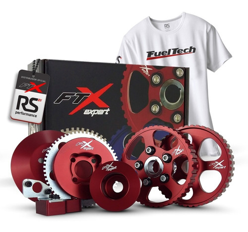 Kit Polia Alternador Comando Auxiliar Fônica Água Ftx Expert