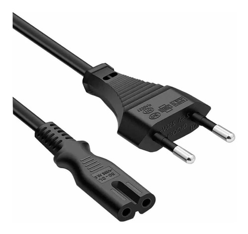 Cable De Poder Tipo 8 1.8mts Cargador Notebook Consolas