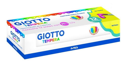 Tempera Giotto 12 Colores 15ml