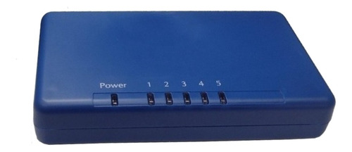 Switch 5 Portas 10/100mbps Pacific Network Pn-s005 Azul