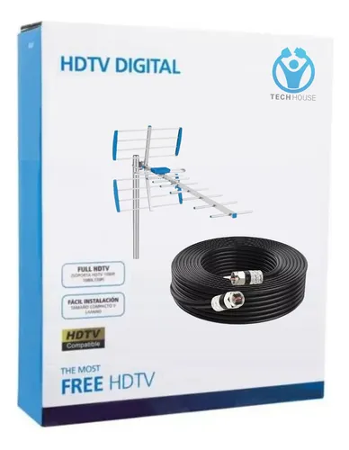 Antena De Techo Para Tv O Led 10 M De Cable Estabilizador