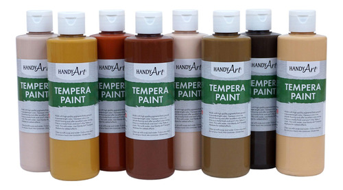 Handy Arte Tmpera 8oz 8set Multicultural