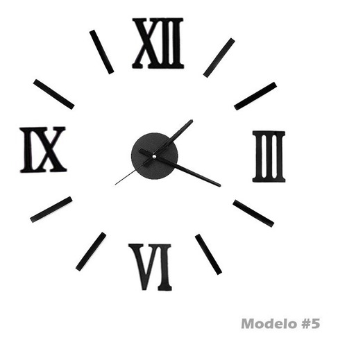 Reloj Adherible A La Pared Diámetro Ajustable Mod05