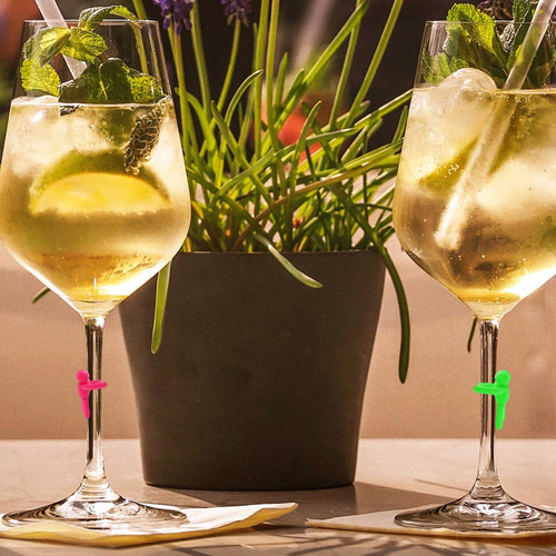 Q Marcadores De Bebidas De Silicona Marcadores De Bebidas