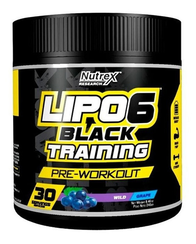 Nutrex Lipo 6 Black Training Pre Entreno X 240 G