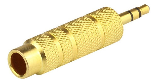 2 Adaptador Audio Estéreo Trs Jack 6.35 Macho A 3.5mm Hembra