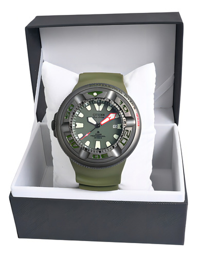 Relógio Citizen Promaster Eco Drive Bj8057-17x / Tz31785g Cor da correia Grafite Cor do bisel Grafite Cor do fundo Verde