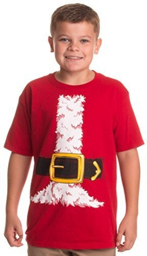 Traje De Papá Noel | Camiseta Para Niños Con Estampado Jumbo