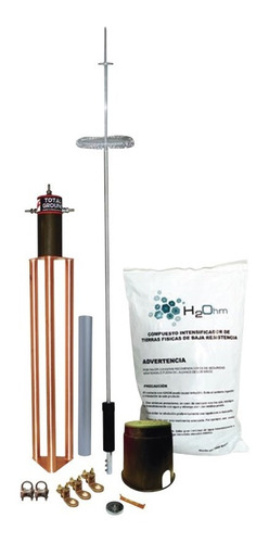 Kit De Pararrayo Para Torre O Poste, Dipolo Coronaelectrodo