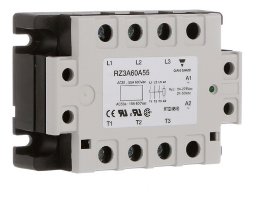 Imagen 1 de 1 de Relé De Estado Sólido 55a 600v Ac Ip Carlo-gavazzi Rz3a60a55