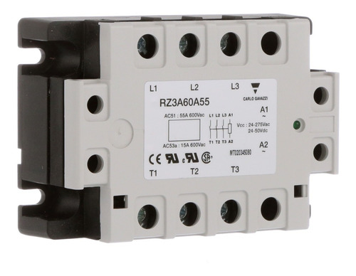 Relé De Estado Sólido 55a 600v Ac Ip Carlo-gavazzi Rz3a60a55