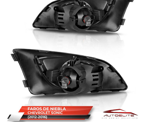 Imagen 5 de 9 de Kit Faros Niebla Sonic 2012 2013 2014 2015 2016 Switch Bisel