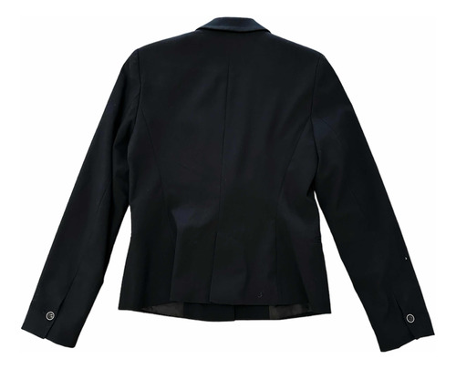 Blazer Clásico Mujer Zara Poliéster Negro (Usado)